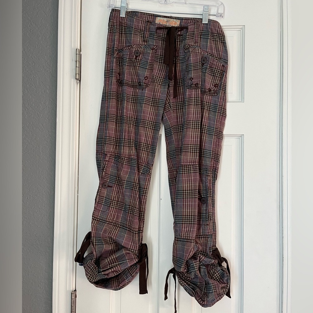 American Rag plaid Y2K low rise pants